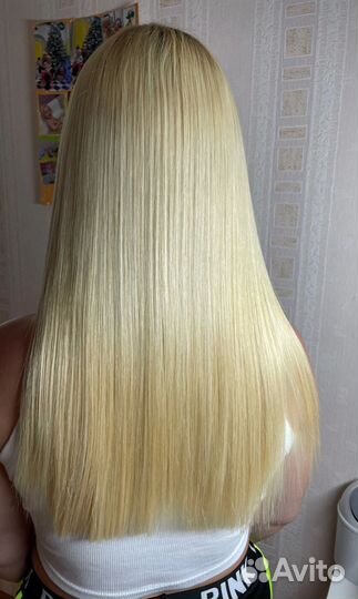 Модель на кератин ботокс волос