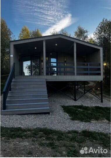 Деревянный дачный дом, зимний 110 м кв Артикул ау-3792