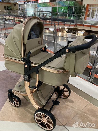 Коляска 3в1 luxmom 608 экокожа