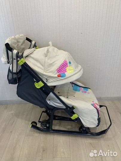 Детские санки коляска nika