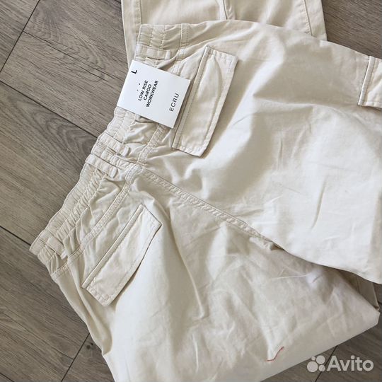 Брюки штаны карго Ecru zara lime новые L