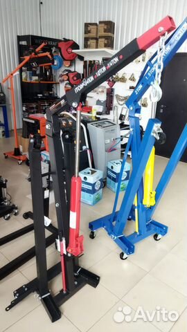 Кран гаражный складной 1Т низкопрофильный