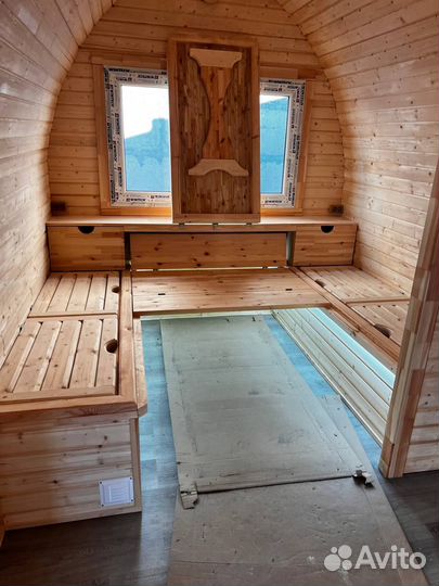 Баня Викинг на дровах / Баня 8х2