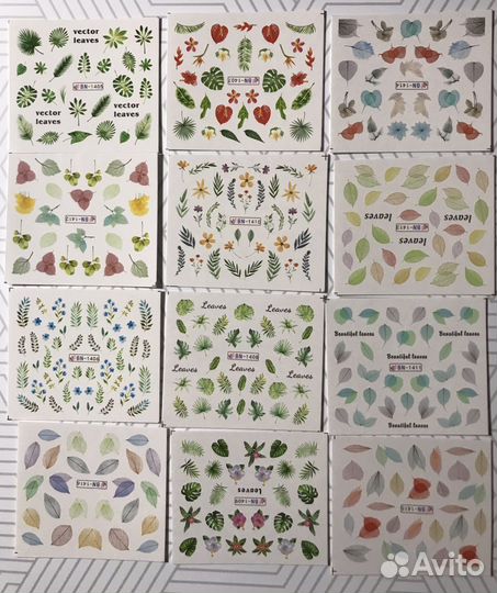 Наклейки на ногти новые