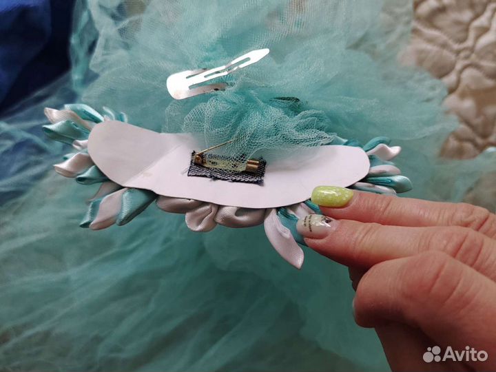 Голубая фата для девичника