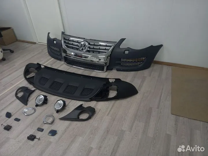 Бампер в сборе Volkswagen Touareg 1 рестайлинг