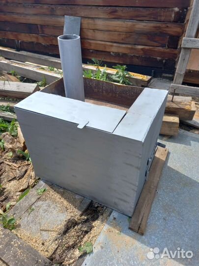 Печь для бани с баком