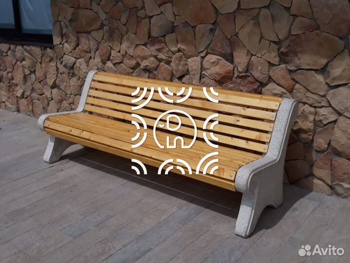 Лавка из бетона 