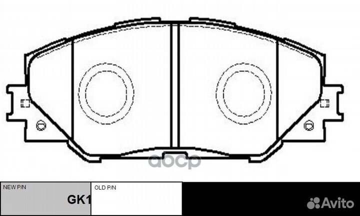 Колодки toyota Rav-4 CKT-49 CTR