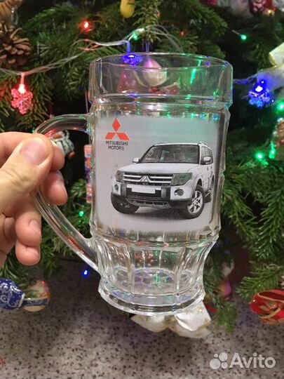 Mitsubishi pajero пивная кружка (500м)