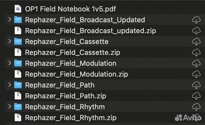 Teenage Engineering OP-1 field