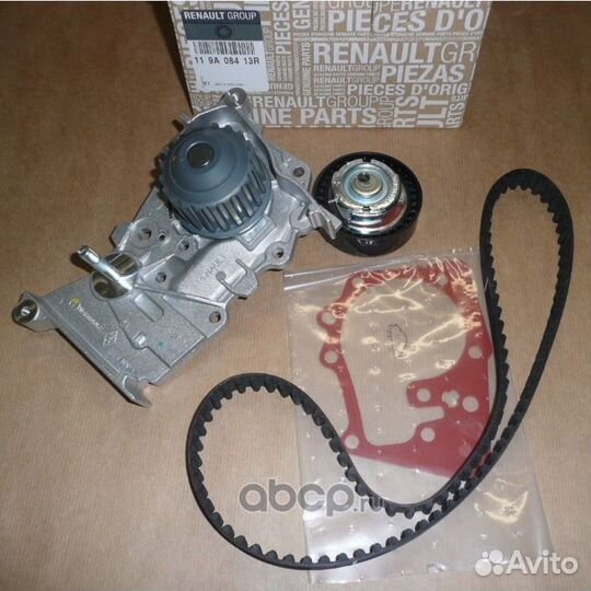 Renault logan 2 комплект грм с помпой