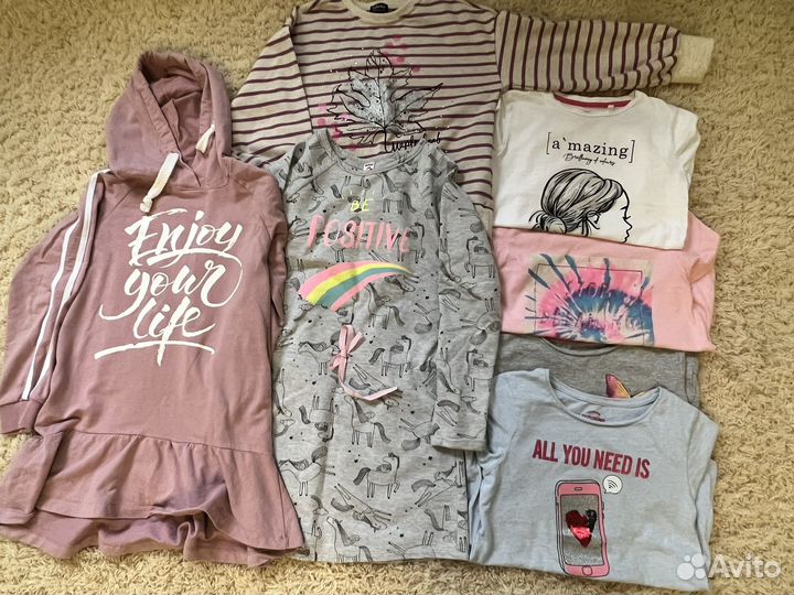 Вещи пакетом для девочки 134-140 см
