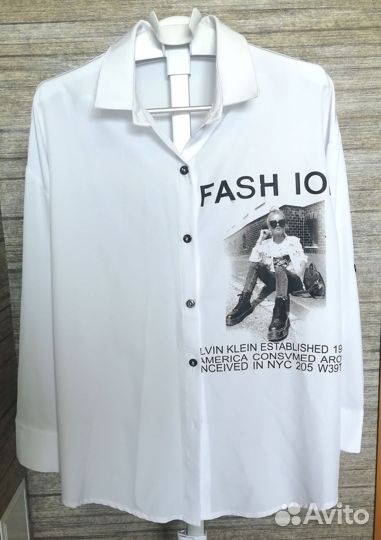 Рубашка женская oversize