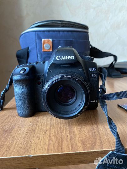 Фотоаппарат canon 5D mark ii + 50 mm+вспышка