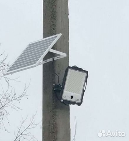 Уличный светильник 100Вт на солнечных батареях