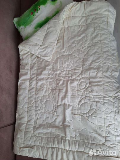 Одеяло шерстяное + подушка