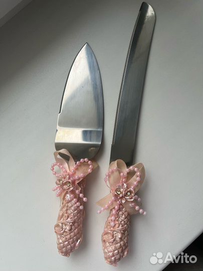 Нож и лопатка для торта