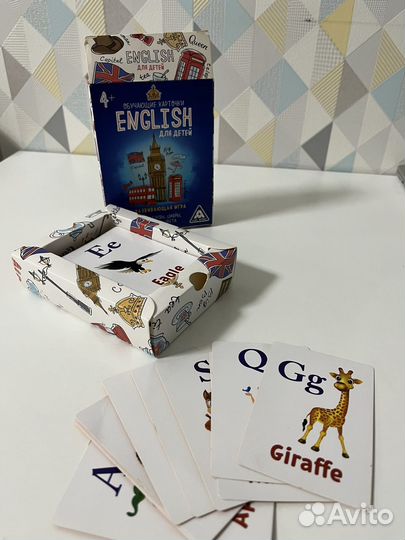 Для детей обучающие карточки english