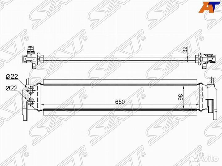 Радиатор Skoda Octavia 2013- ST5Q0121251EL A7