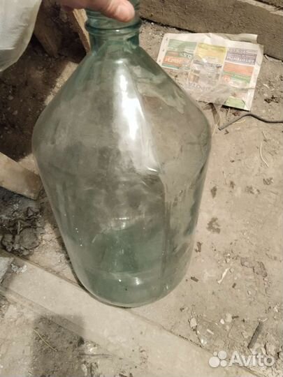 Бутыль стеклянная 10 литров