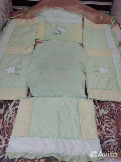 Балдахин в кроватку с бортиками