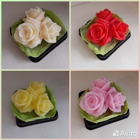 Розы в куполе из мыла