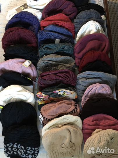 Шапки и береты муж./жен., 400 шт., только опт