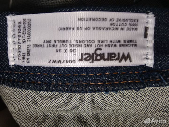 Wrangler 47mwz W36L34 W38L34 Rigid (+ почтой)