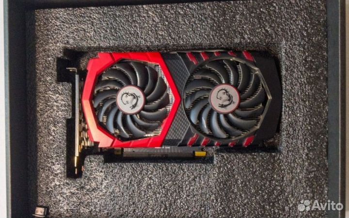 Видеокарта GTX 1050Ti 4Гб Msi Gaming/Pci 3.0