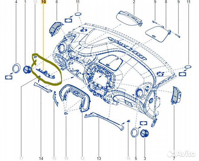 Крышка блока предохранителей Renault Kaptur