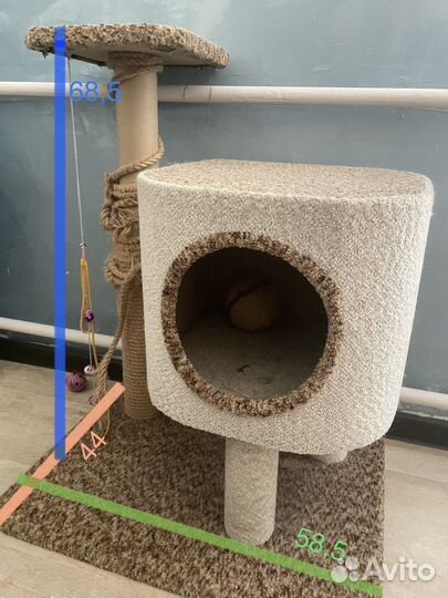 Домик для кошки с когтеточкой бу