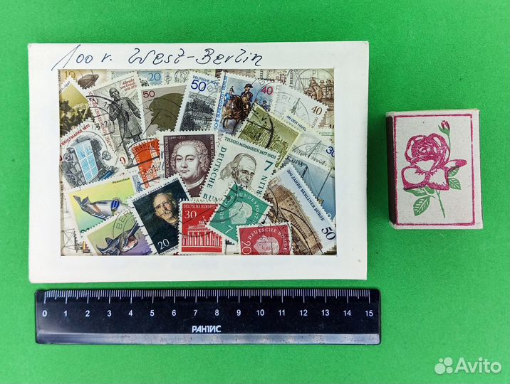 Почтовые марки, 100 штук, Западный Берлин