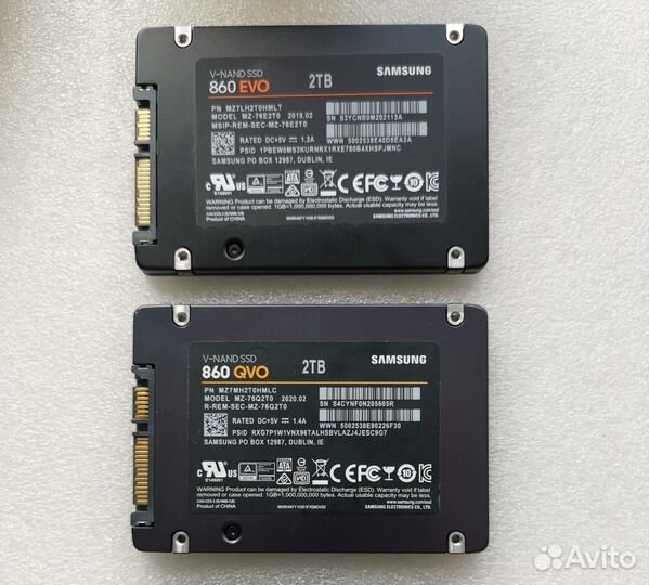 Samsung 860 EVO/QVO 2TB оригинал