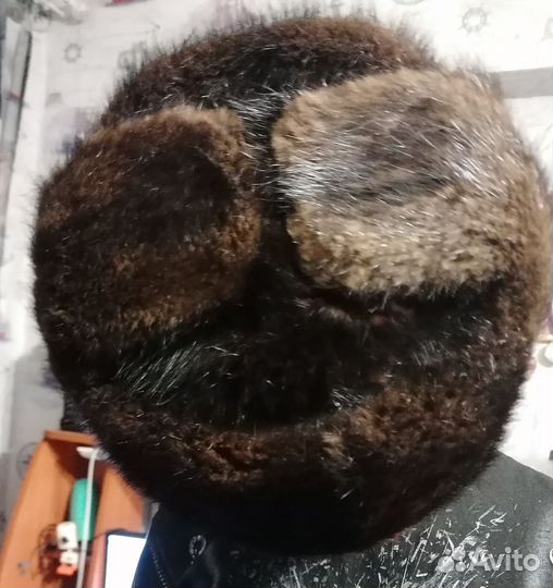 Норковая шапка мужская