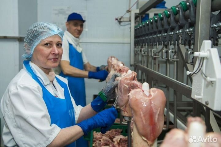 Обработчик птицы/вахта с 2х разовым питанием
