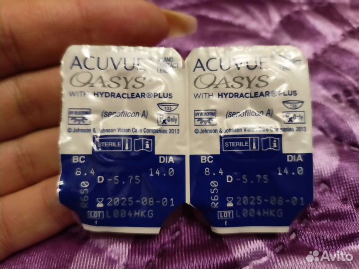 Контактные линзы acuvue oasys with hydraclear plus