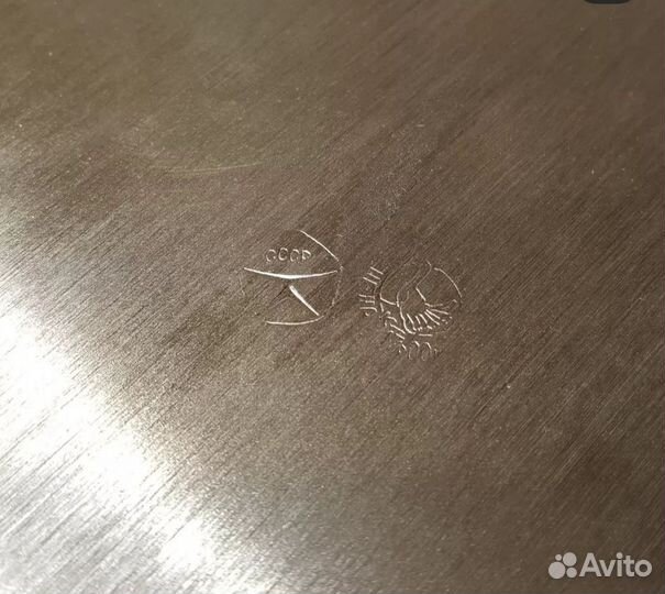 Поднос мельхиоровый СССР Глухарь Кольчугино