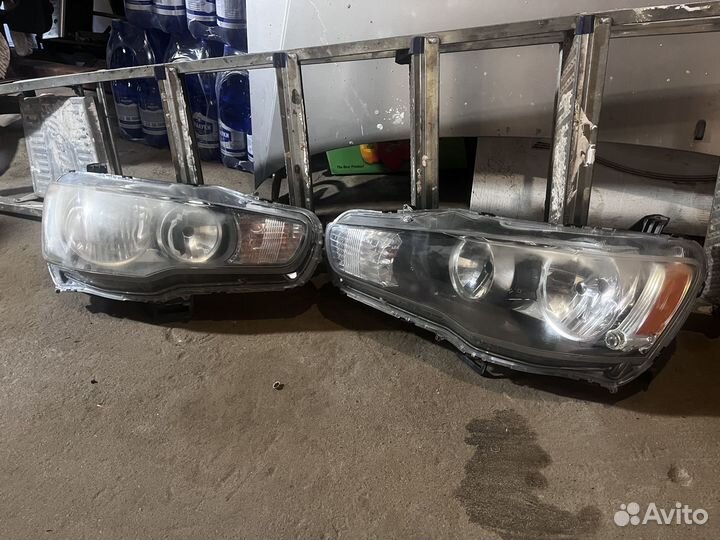 Фары на mitsubishi lancer X
