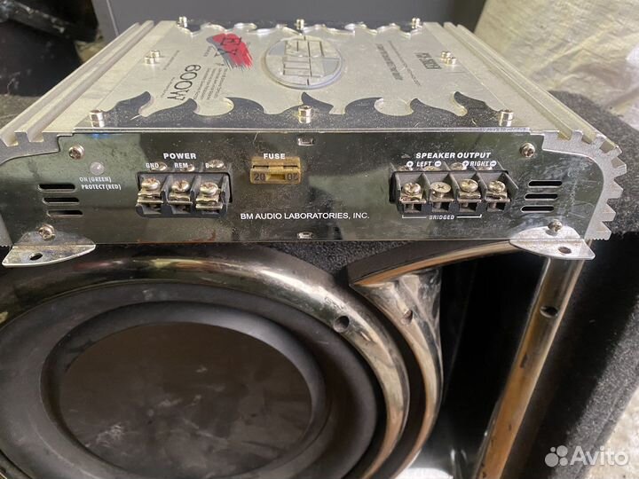 Сабвуфер и усилитель