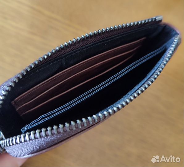 Кошелек Натуральная кожа Ручная работа Кардхолдер