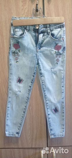 Джинсы для девочки 110-116