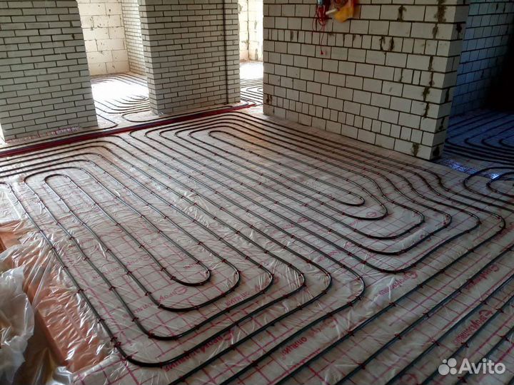 Монтаж отопление водоснабжение теплый пол