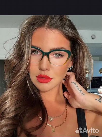 Новая легкая оправа розовая/ зеленая