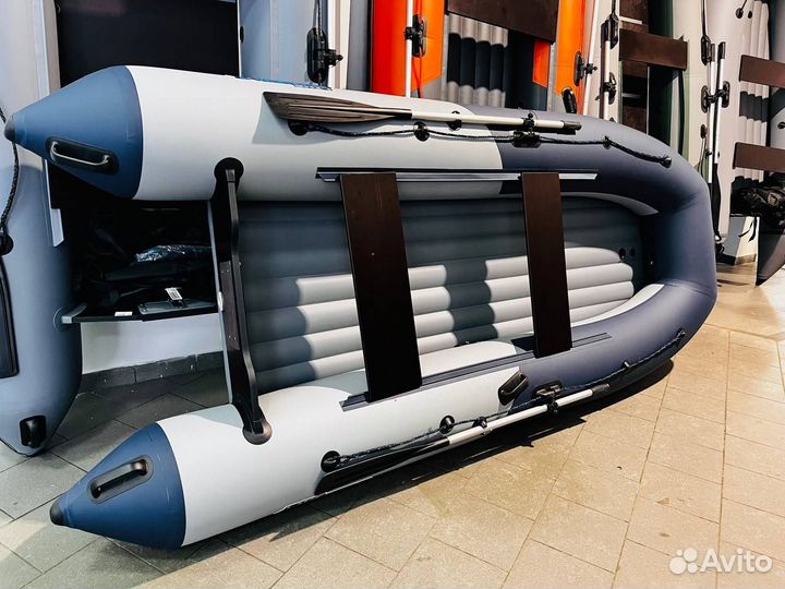 Лодка пвх Stormline Classic Air 360 серо-синяя