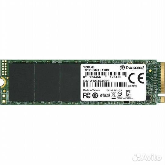 M.2 SSD Transcend 128Gb MTE110S TS128gmte110S PCI