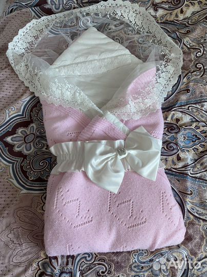 Конверт на выписку для девочки весна осень