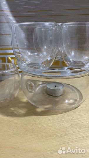 Стакан для чая кунг-фу с двойными стенками