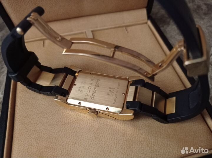 Золотые часы Bvlgari Rettangolo 750 пробы