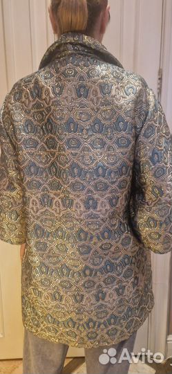 Marina Rinaldi лёгкое парчовое пальто